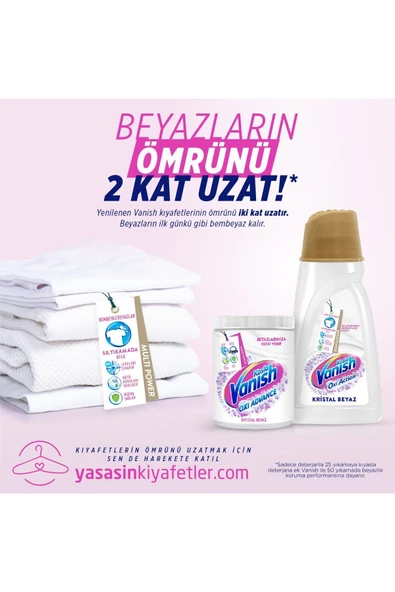 Vanish Multipower Sıvı Leke Çıkarıcı Ve Deterjan Güçlendirici 1000 ml Beyazlar Için - 3