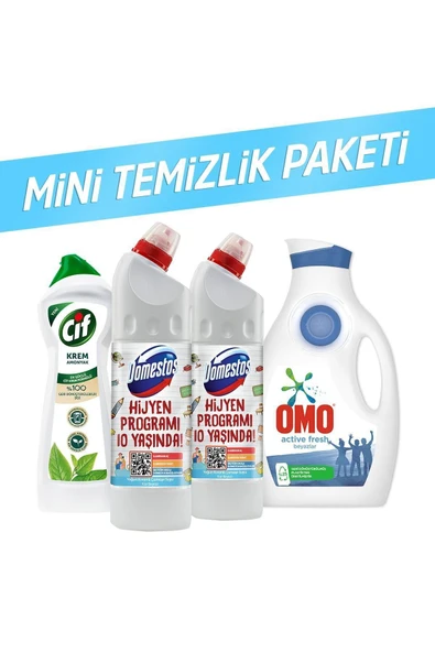 Cif + Domestos + Omo Temizlik Paketi