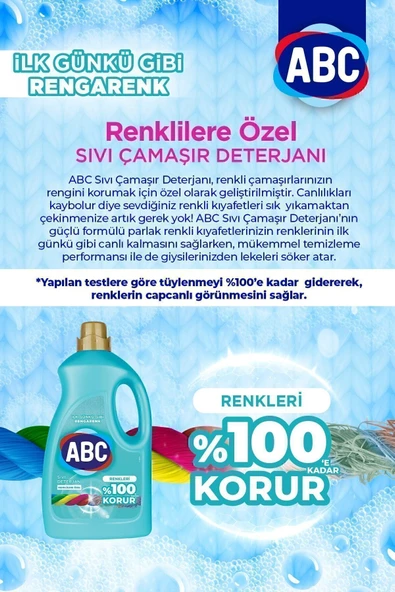 Sıvı Deterjan 3lt Renkliler