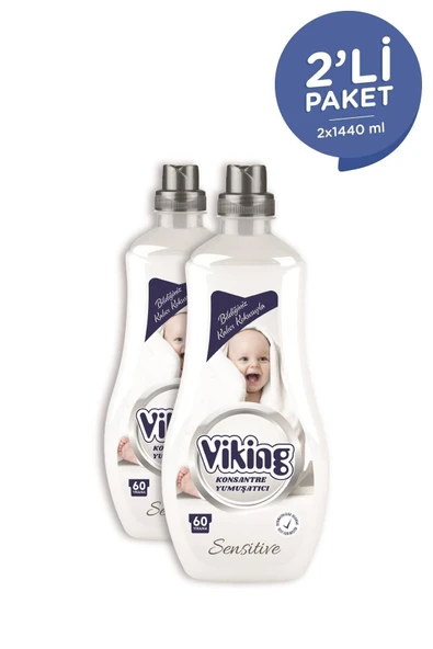 Konsantre Çamaşır Yumuşatıcısı Sensitive 1440 ml 2 Adet