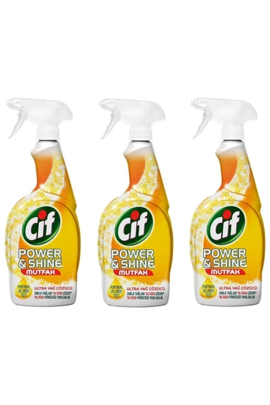 Sprey Power&shine Mutfak 750 Ml 3 Adet