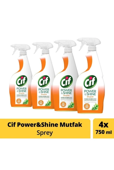 Power & Shine Mutfak Sprey 750 ml - 4'lü Paket ürün görseli 1