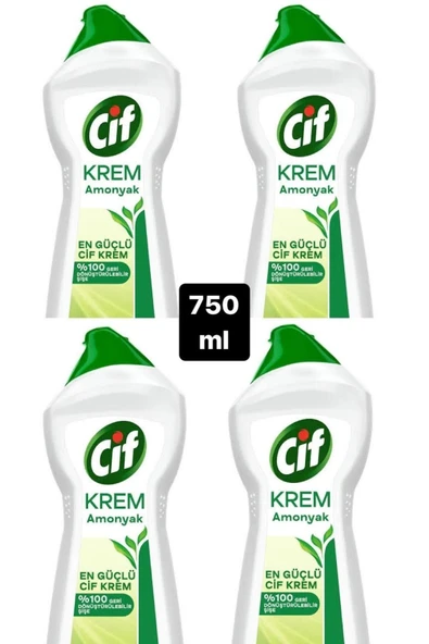 CİF Krem Amonyaklı 750 ml 4'lü