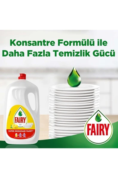 Fairy Sıvı Bulaşık Deterjanı 2600 ml + Domestos Çamaşır Suyu 750 ml + Cif Krem 750ml - Resim 2