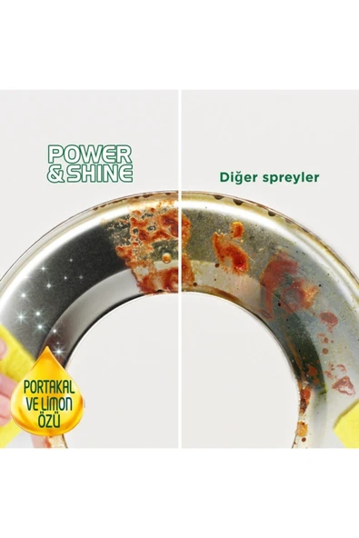 Power Shine Mutfak Ultra Yağ Çözücü Sprey 750 ml 3 Adet - 4