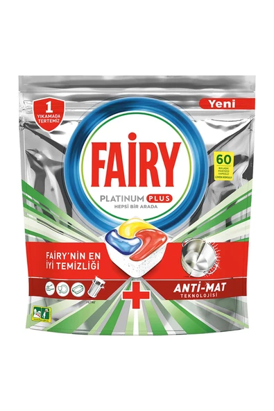 Fairy Platinum Plus Bulaşık Makinesi Deterjanı Tablet 60 Lı - Resim 2