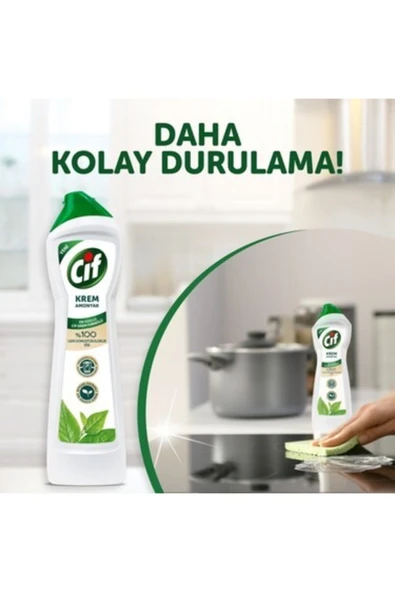 Sarı Güç Ultra Yağ Çözücü 1 Lt Sprey Cif Krem 500ml Macro Max 8'li Bulaşık Süngeri - 3