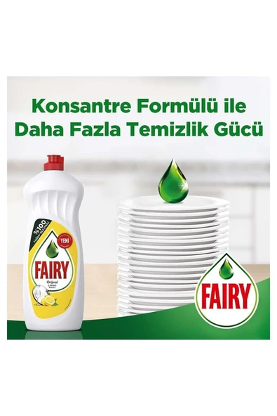 Fairy Sıvı Bulaşık Deterjanı Limon 650 ml X 3 Adet - Resim 3