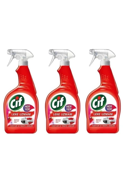 Her Yer Leke Uzmanı Sprey 750 ml 3 Adet
