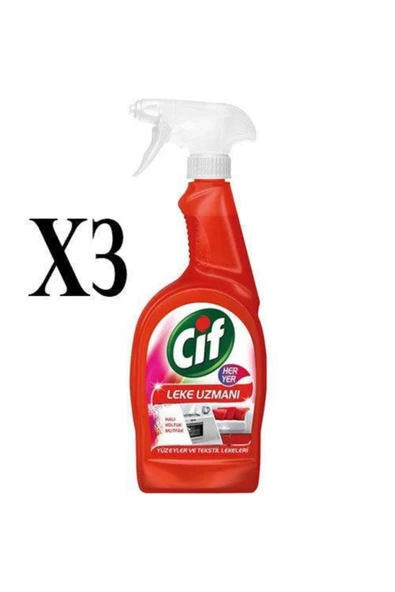 Sprey Kırmızı Leke Uzmanı Her Yer 750 Ml X 3