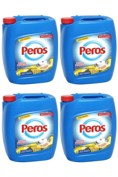 Sıvı Bulaşık Deterjanı 4 kg Limon X 4 Lü Fırsat Paketi
