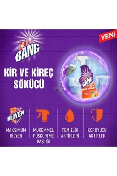 Banyo Ve Mutfak Temizleyici Yağ Çözücü Ve Kireç Sökücü Sprey Set (2X750 ML) - 5