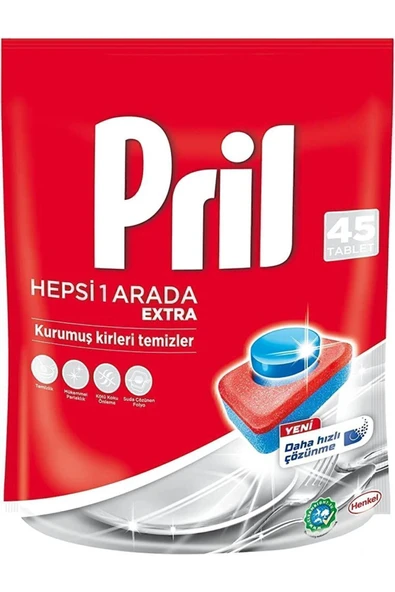 All In 1 Extra 45 Tablet - Bulaşık Makinesi İçin Güçlü Temizlik