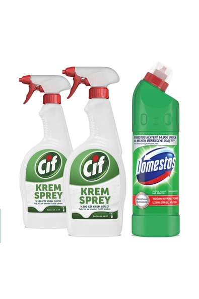 Krem Sprey %100 Krem Gücü 750 ml Domestos Çamaşır Suyu Dağ Esintisi Maksimum Hijyen 750 ml - Resim 2