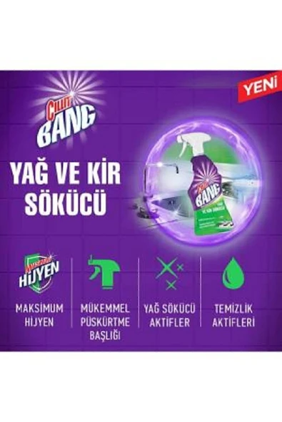Banyo Ve Mutfak Temizleyici Yağ Çözücü Ve Kireç Sökücü Sprey Set (2X750 ML) - 6