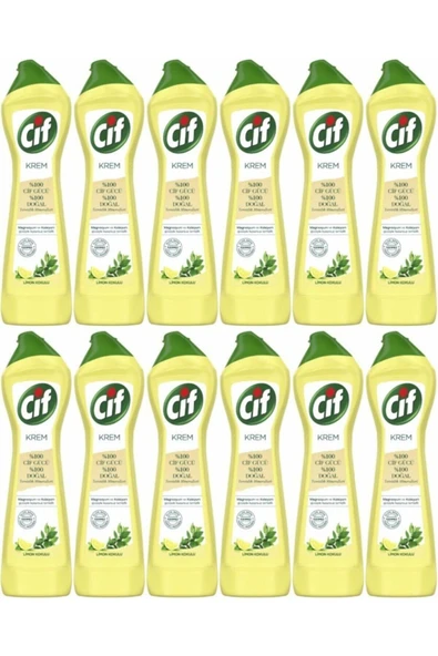 Krem Limon Kokulu 500 ml X 12 Adet ürün görseli 1