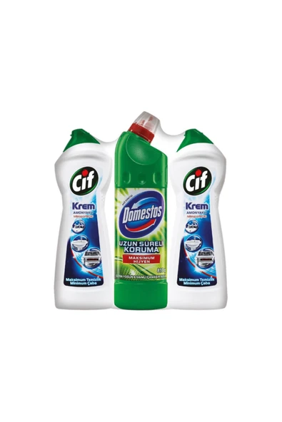 Amonyaklı 500 ml * 2 / Domestos Dağ Esintisi 750 ml