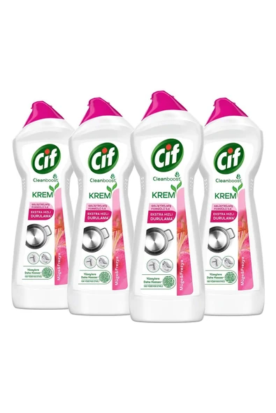 Krem Yüzey Temizleyici Frezya Ve Müge Çiçeği Klor Boya Fosfat Paraben Içermez 750ml 4adet - Resim 2