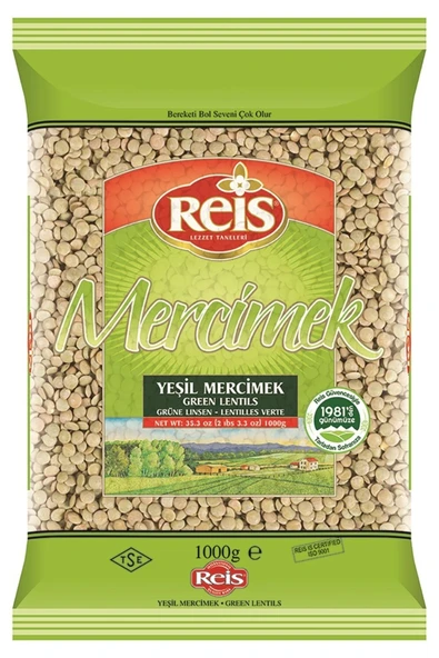 Reis Yeşil Mercimek 1 kg