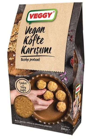 Veggy Vegan Köfte Karışımı 200 Gr X6 Adet