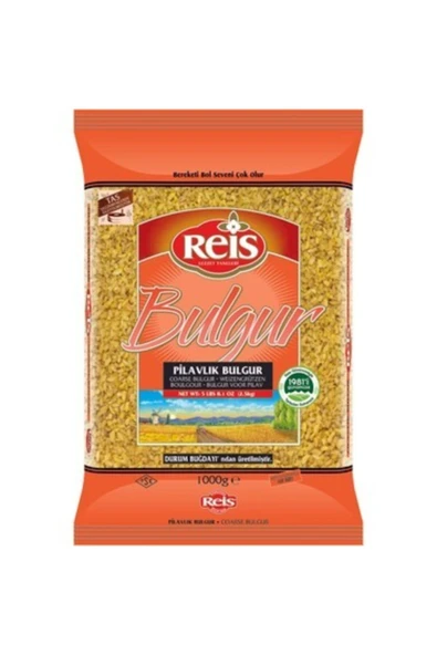 Reis 1kg Pilavlık Bulgur 5 Adet