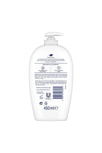 Nemlendirici Sıvı Sabun Caring 1/4 Nemlendirici Krem Etkili 450 ml X3 Adet - 7