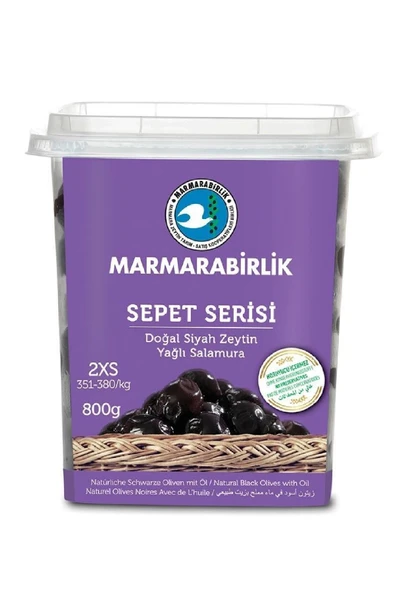 Sepet Serisi Siyah Zeytin 2xs 800 Gr