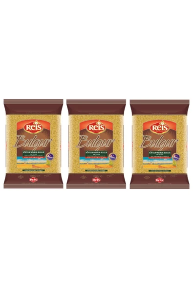 Reis Köftelik-kısırlık Bulgur 1 Kg X 3 Adet (3 Kilogram)