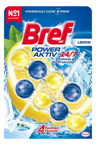 Power Aktiv Katı Tuvalet Bloğu 5 Adet Limon Ikili (5\'Lİ SET) - 3
