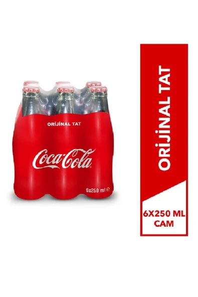 Kola Cam Şişe 200 ml 6'lı