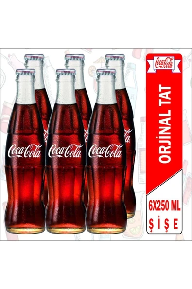 Orjinat Cam Şişe 6x250 Ml