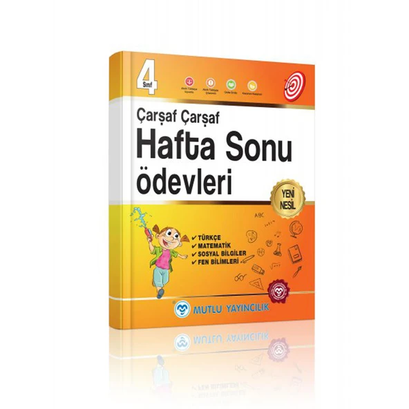 Mutlu 4.Sınıf Çarşaf Çarşaf Hafta Sonu Ödevleri