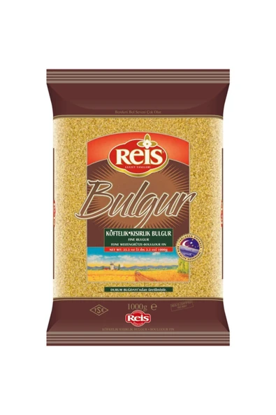 Reis Köftelik Kısırlık Bulgur 1 Kg