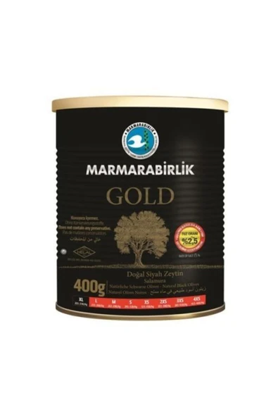 Gold Doğal Siyah Zeytin (çok Tuzsuz) (400 gr Xl)