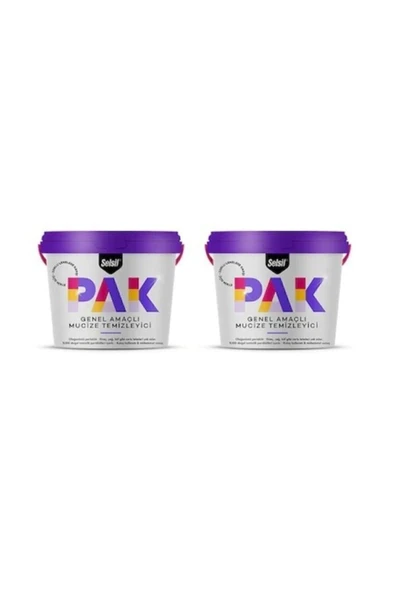 (2 Lİ PAKET) Pak Genel Amaçlı Mucize Temizleyici 500 gr