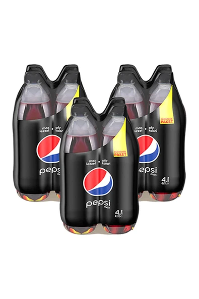 pepsi Max Cola Pet 4x1 lt x 3 Adet