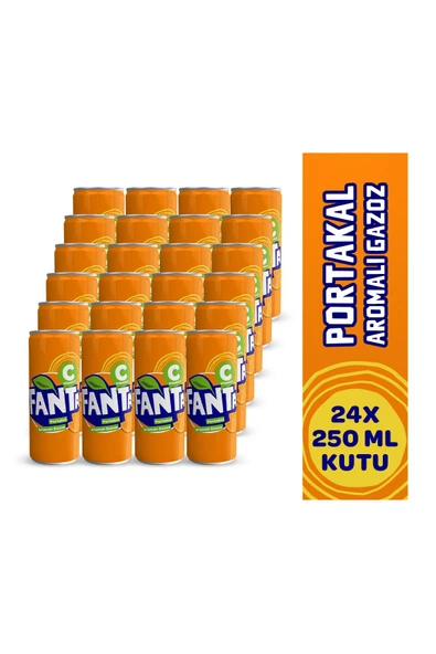 Kutu Fanta 250 ml 24 Adet ürün görseli 1