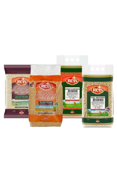 Bulgur, Baldo Pirinç, Kırmızı Ve Yeşil Mercimek 5 Kg