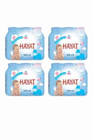 Hayat bebek suyu Doğal Mineralli Bebek Suyu 330 Ml 24'lü Paket