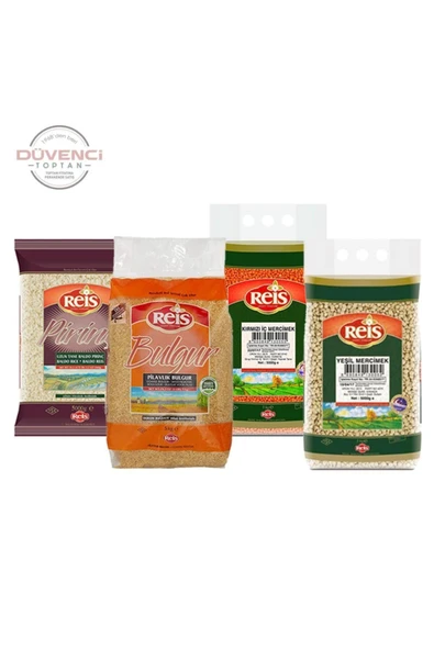 Reis Bulgur, Baldo Pirinç, Kırmızı Ve Yeşil Mercimek 5 Kg - 2