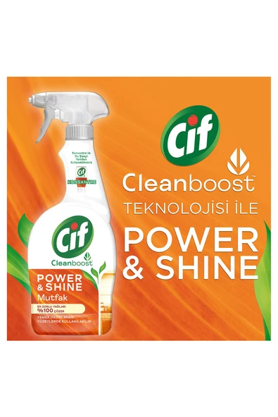 Sprey Temizleyici Power Shine Banyo 750ml 1adet Sprey Power Shine Mutfak 750ml 1adet - 3