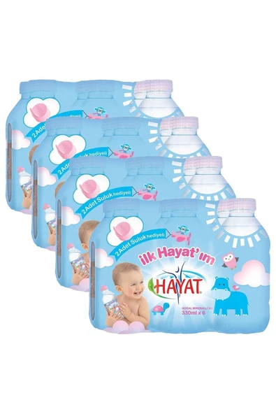 hayat bebek suyu Doğal Mineralli Bebek Suyu 24x330 Ml