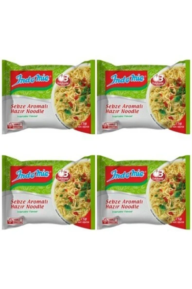 Indomıe Paket Sebzeli Noodle 75gr 4 Adet