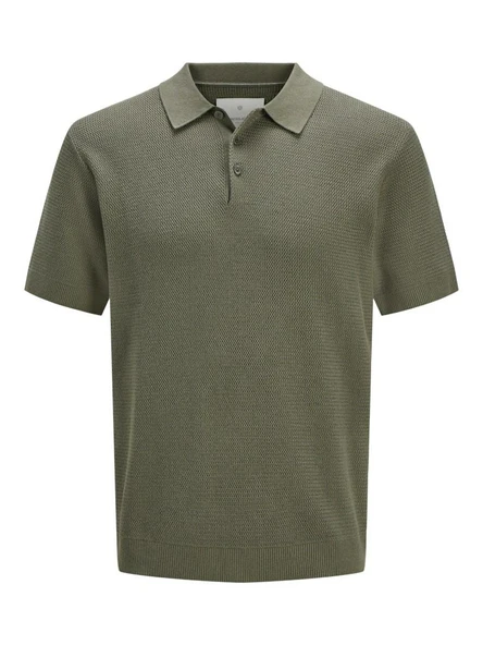 Jack Jones Cooper Knıt Triko Polo Yaka Erkek Tişört 12271483