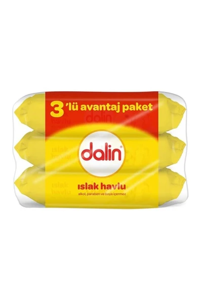 Dalin Klasik 3'lü Islak Havlu 3x56 Adet