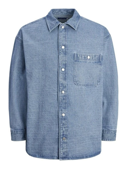 Jack Jones Santorını Denım Overshırt Erkek Jean Ceket 12250602
