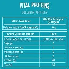 Vital Proteins Marine Collagen Nötr Tat 221 gr - Resim 2