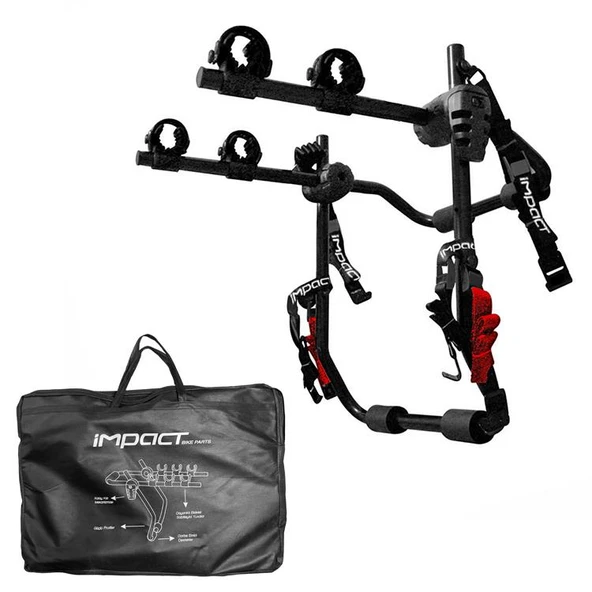 Impact Bisiklet Taşıyıcı BR-2B, 2'li, Aparatlı, Çantalı