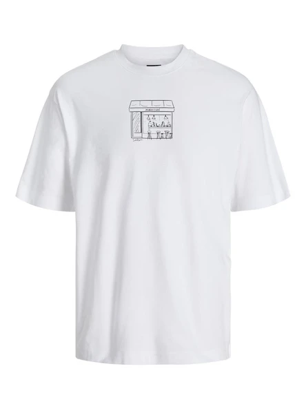 Jack Jone Bladoodle Wıde Fit Erkek Tişört 12279331