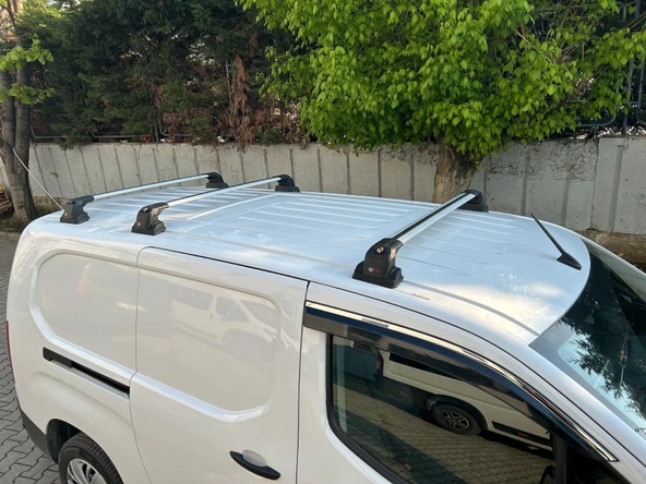 Citroen Berlingo 2019-2023 Arası ile Uyumlu ACE-3 Ara Atkı Tavan Barı Siyah (2 Adet) - 6